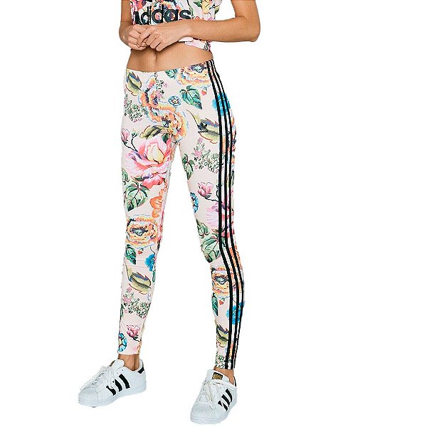 Calça Legging Adidas Originals Floral Feminina