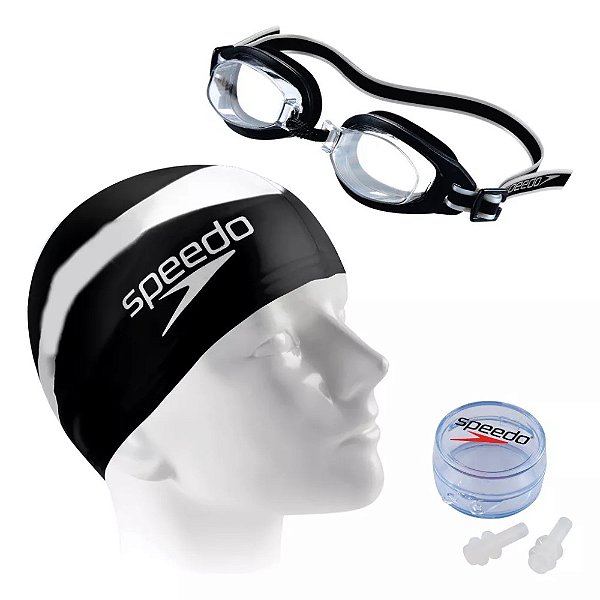 Kit Speedo Swim Unissex Preto