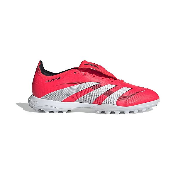 Chuteira Adidas Society Adidas Predator Vermelho e Branco