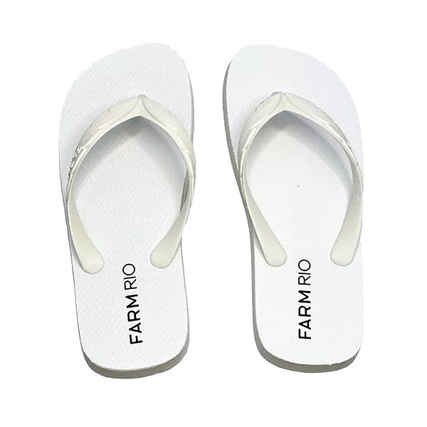 Chinelo Feminino Farm Off White