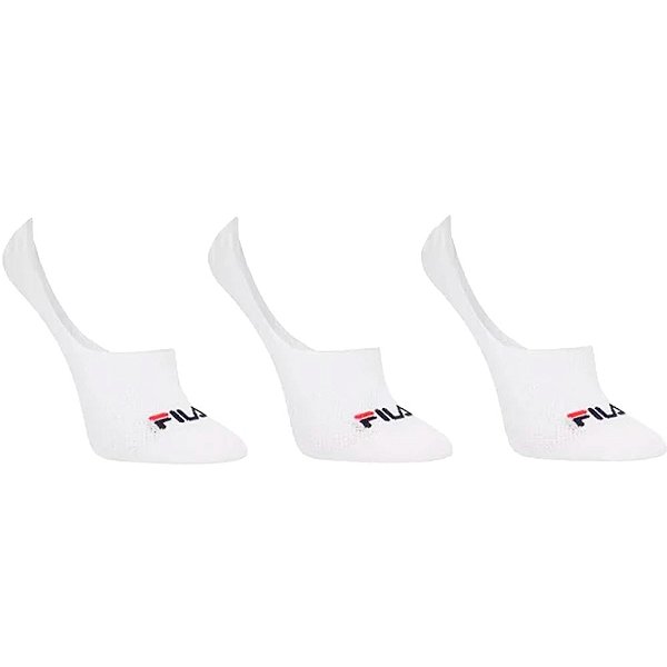 Kit Meia Fila Tripack Invisible C/3 Pares Branco