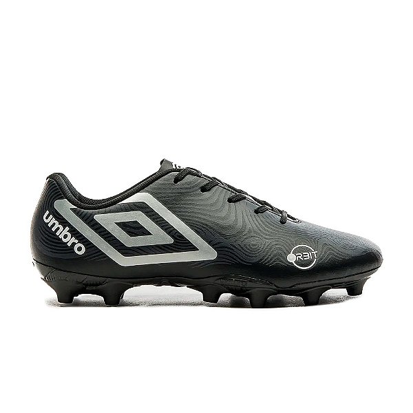 Chuteira Umbro Campo Orbit Infantil Preto Branco