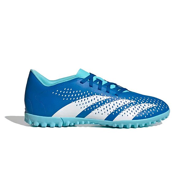 Chuteira Adidas Society Predator Accuracy Masculina Azul Branco