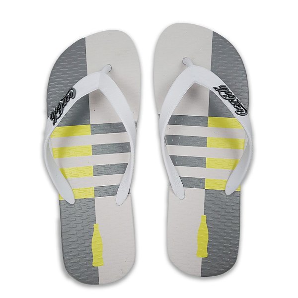 Chinelo Coca-Cola Cross CC3840 Masculino Branco Branco
