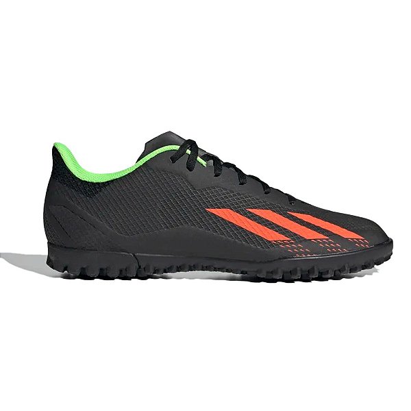 Chuteira Adidas Society X Speedportal. 4 Masculina Preto Verde Vermelho