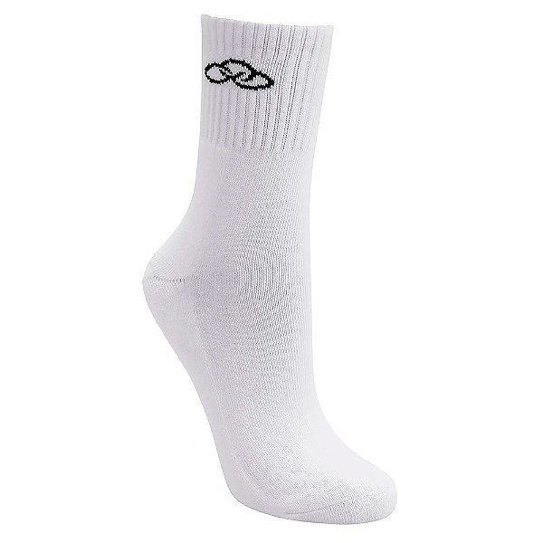 Meia Olympikus Cano Médio Masculina Branco