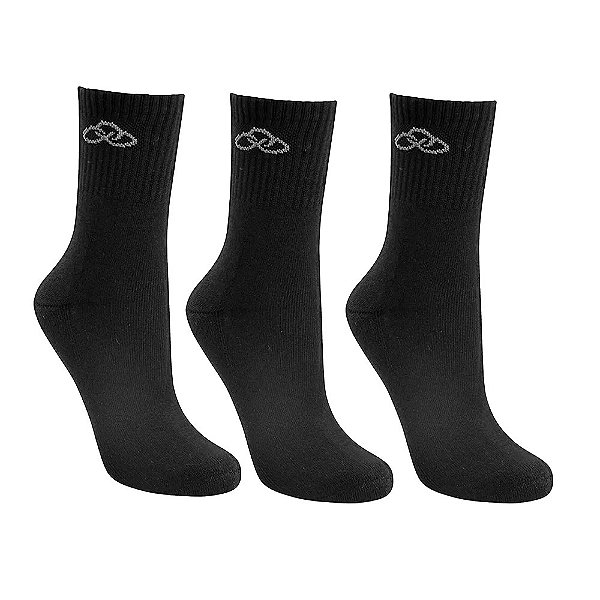 Kit Meia Olympikus C/3 Pares Feminino Preto