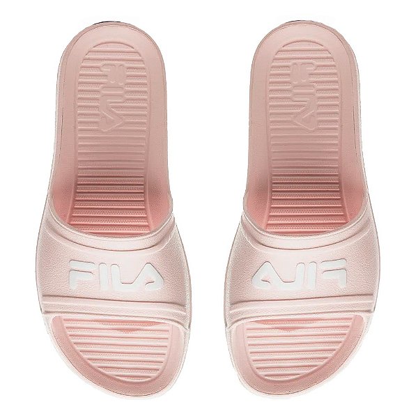 Chinelo Fila Sleek Slide Feminino Rosa Claro