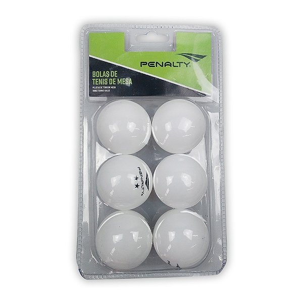 Kit Bola Tênis de Mesa Penalty XXIII C/6 Branco