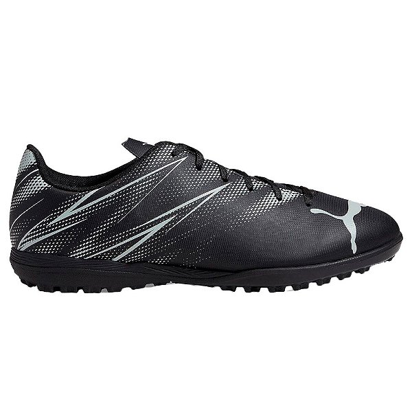 Chuteira Puma Society Attacanto TT Masculina Preto Branco