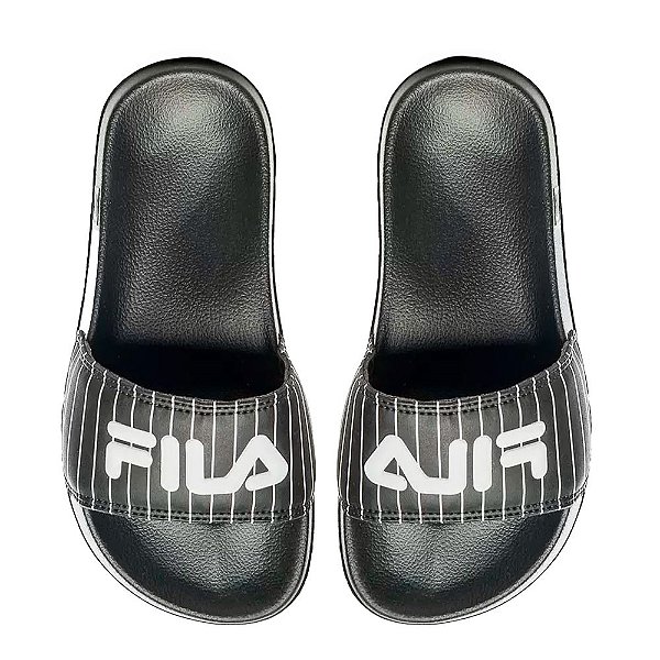 Chinelo Fila Drifter Basic Infantil Preto Branco