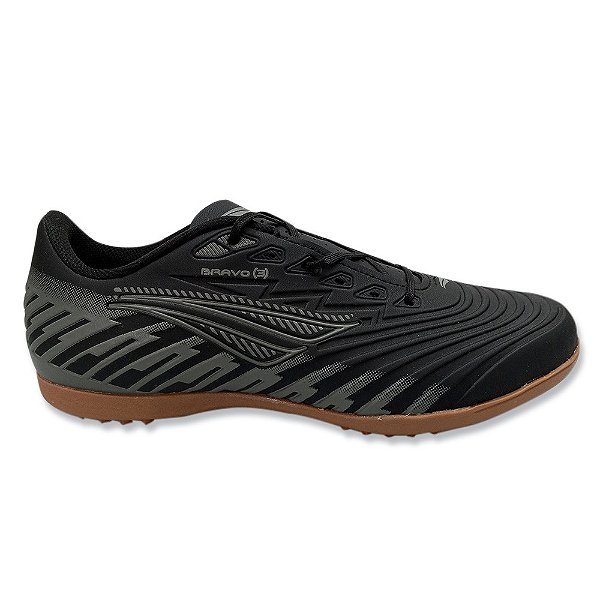 Chuteira Penalty Society Bravo Y-3 Infantil Preto Chumbo