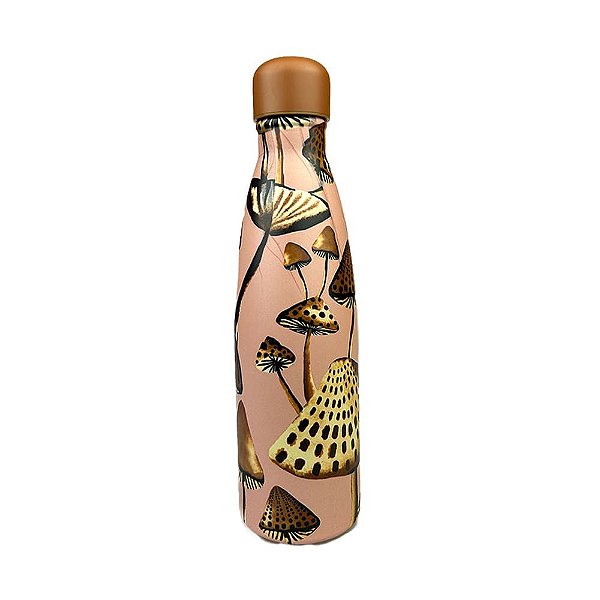 Garrafa Farm Glub 500ML Cogumelo Rose Marron