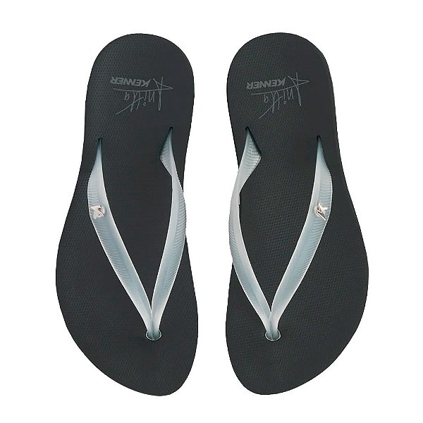 Chinelo Kenner Ibiza Collab Anitta Feminino Preto Cristal