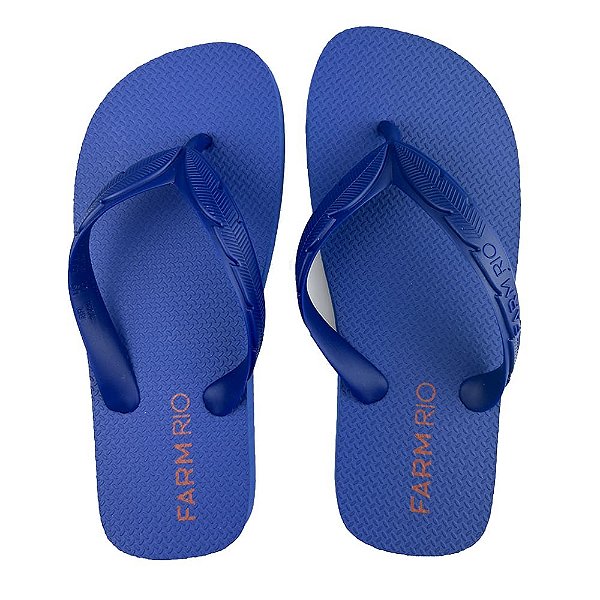 Chinelo Farm Feminino Azul Olímpico