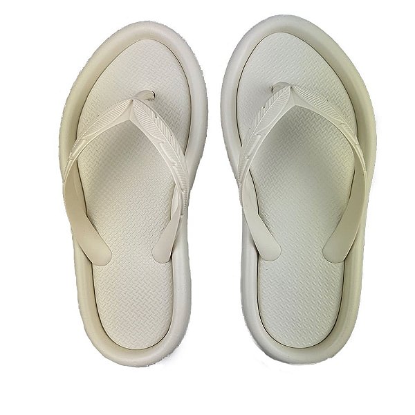 Chinelo Farm Feminino Canoa Colorê Ivory
