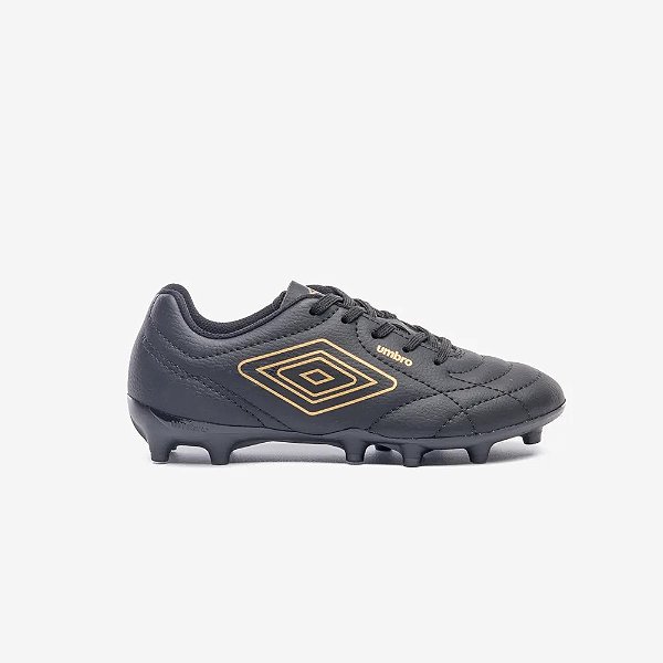 Chuteira Umbro Campo Class Footballer Preto Dourada