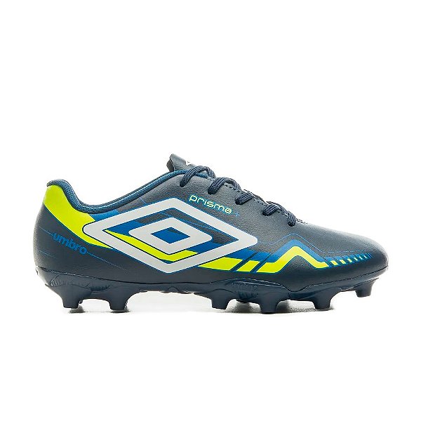 Chuteira Umbro Campo Prisma+ Infantil Marinho Verde