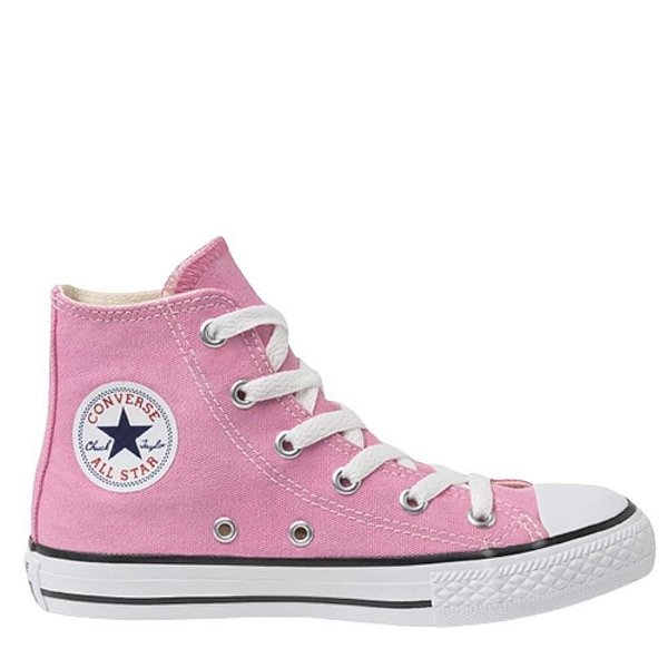 Tênis Converse All Star Chuck Taylor Cano Alto Infantil Rosa