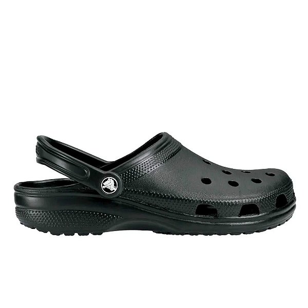 Sandália Crocs Classic Clog Unissex Preto Branco