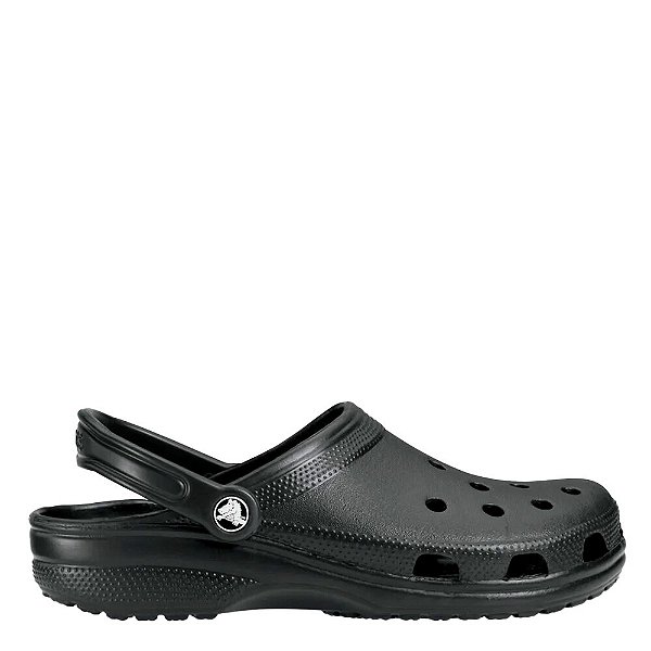 Sandália Crocs Classic Clog Unissex Preto Branco