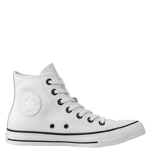 Tênis Converse All Star Chuck Taylor European Hi Cano Alto Unissex Branco Preto