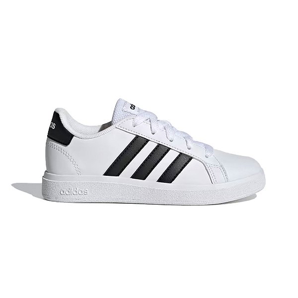Tênis Adidas Grand Court 2.0 Infantil Branco Preto