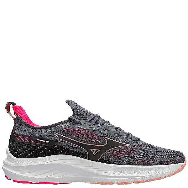 Tênis Mizuno Arrow Feminino Chumbo Rosa Preto