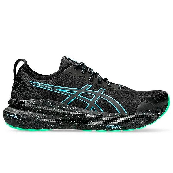 Tênis Asics Gel Kayano 31 Lite Show Masculino Preto Azul Verde