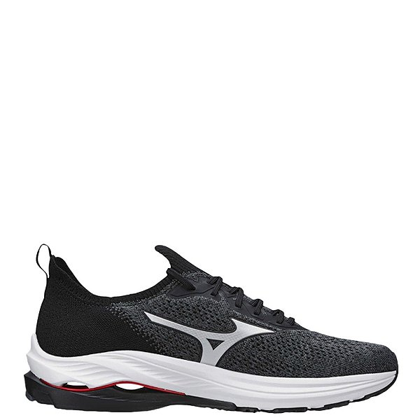 Tênis Mizuno Wave Zest Masculino Preto Chumbo Vermelho