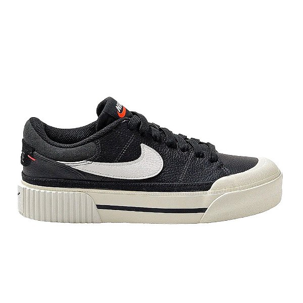 Tênis Nike Court Legacy Lift Feminino Preto Branco