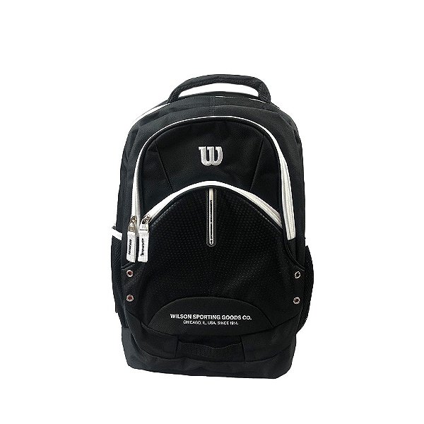 Mochila Wilson Sporting Goods Co Unissex Preto Branco Branco