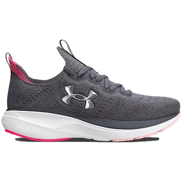 Tênis Under Armour Charged Slight 2 Feminino Cinza Rosa