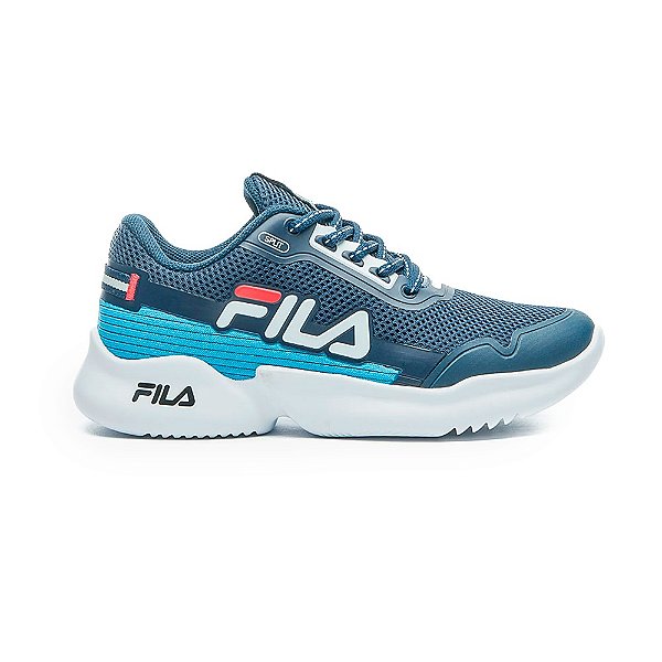 Tênis Fila Split Infantil Marinho Azul Vermelho