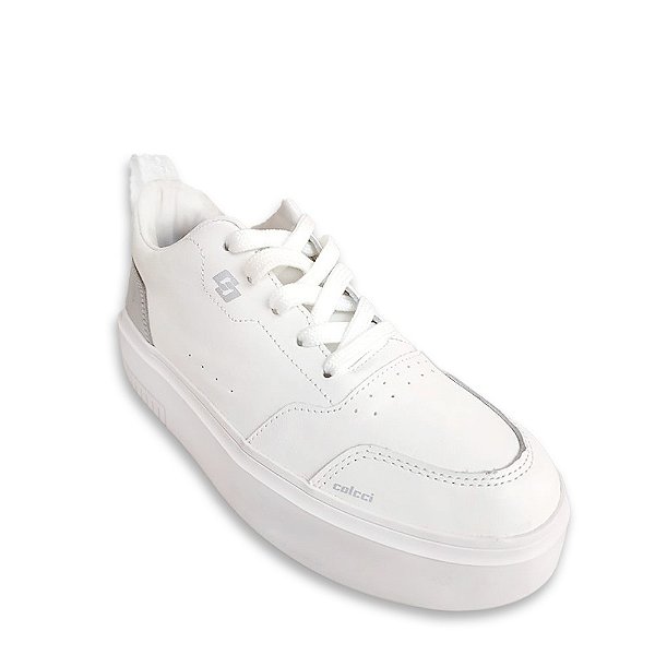 Tênis Colcci Plataforma Feminino Branco Prata
