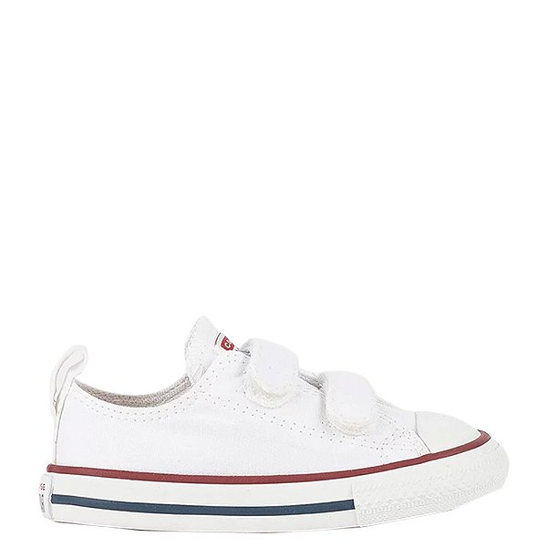 Tênis Converse Chuck Taylor All Star 2V Ox Infantil Branco Marinho