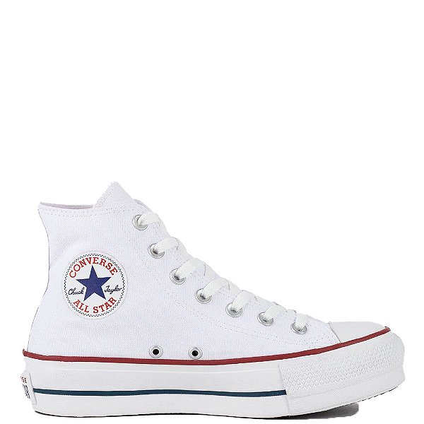 Tênis Converse All Star Chuck Taylor Plataforma Hi Feminino Branco