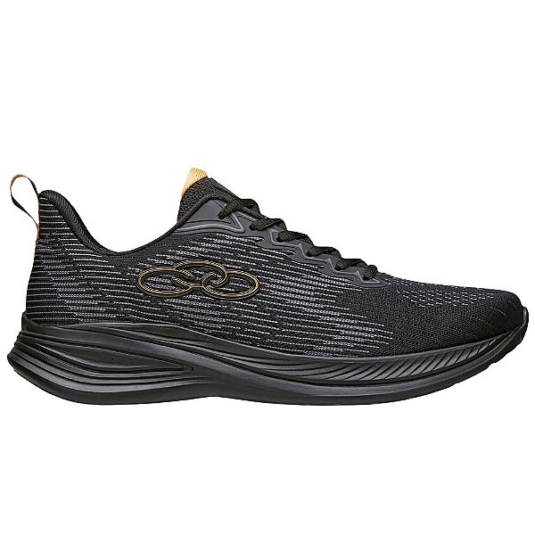 Tênis Olympikus Marte Masculino Preto Dourado