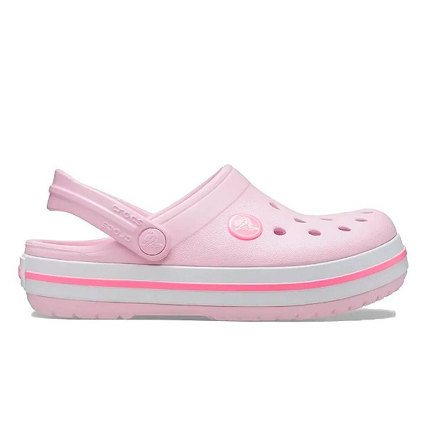 Sandália Crocs Crocband Clog Infantil Rosa