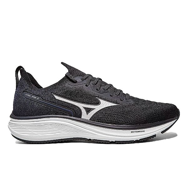 Tênis Mizuno Cool Ride 2 Masculino Preto Branco