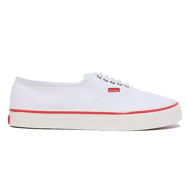 Tênis Redley Originals IR10 Unissex Branco Vermelho