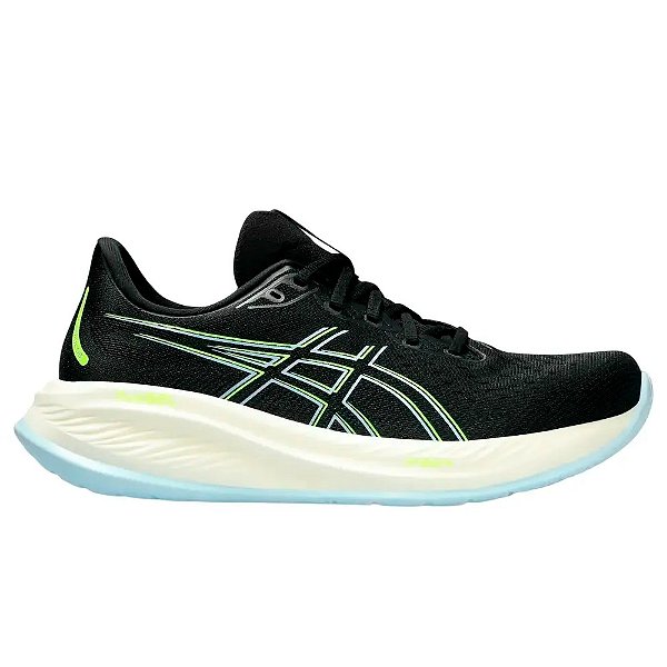 Tênis Asics Gel Cumulos 26 Masculino Preto Bege Verde