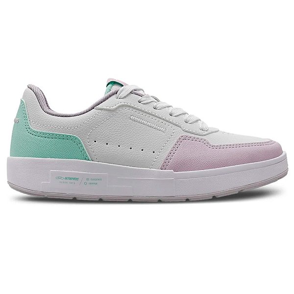 Tênis Olympikus Versa Feminino Branco Roxo Turquesa