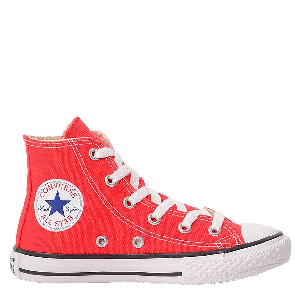 Tênis Converse All Star Chuck Taylor Hi Infantil Baby Vermelho