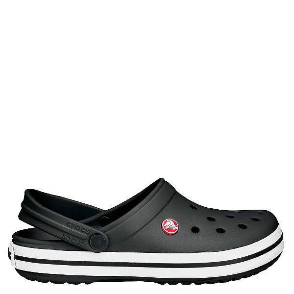 Sandália Crocs Crocband Clog Infantil Preto Branco