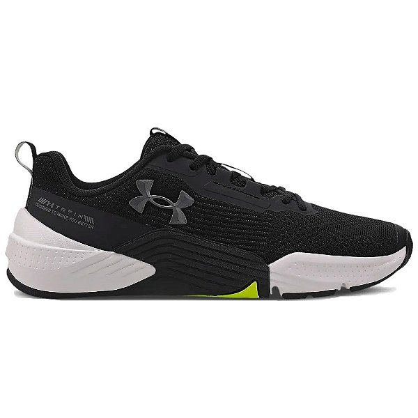 Tênis Under Armour Tribase RPS 2 Masculino Preto Prata Branco
