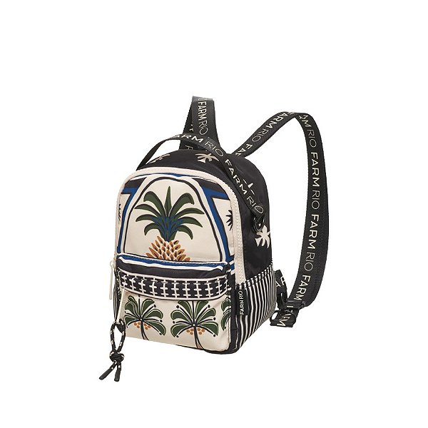 Mini Mochila Farm Borogodó Jardim Tropical