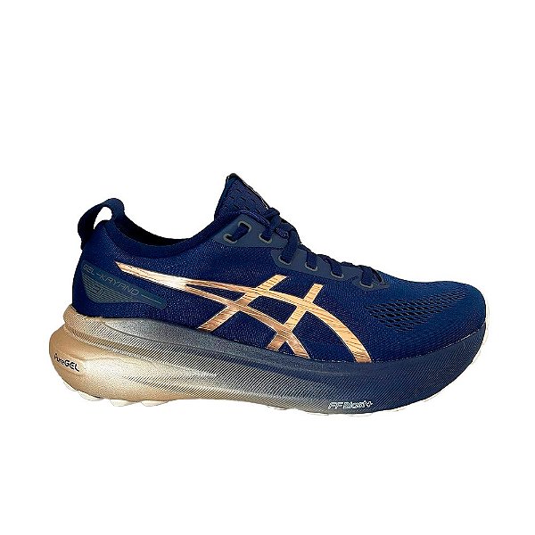 Tênis Asics Gel Kayano 31 Platinum Masculino Azul Marinho Dourado