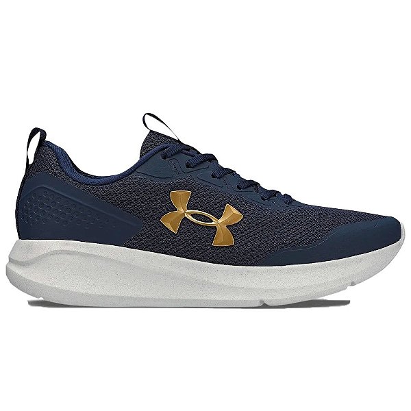 Tênis Under Armour Charged Essential 2 Masculino Marinho Dourado