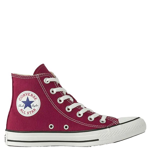 Tênis Converse All Star Chuck Taylor Hi Cano Alto Feminino Bordô